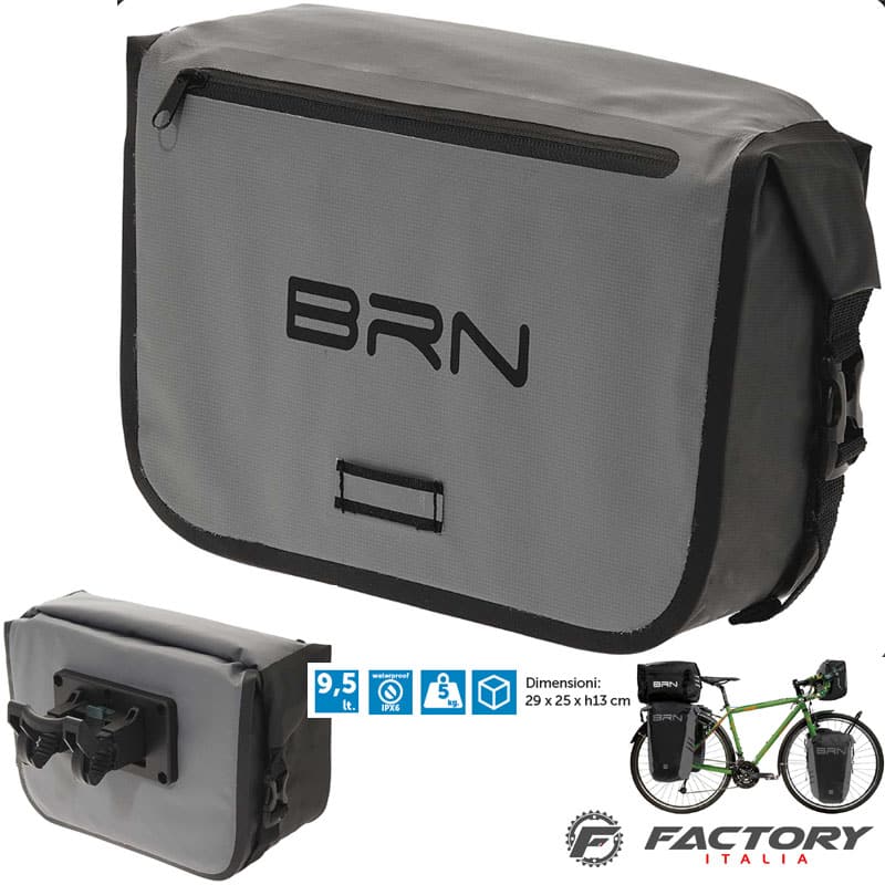 borsa-per-manubrio-bici-432byq-1.jpg Borsa bici da viaggio BRN Adventure al manubrio grigio Factoryitalia.com - immagine 1