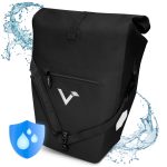 Borsa bici portapacchi tracolla impermeabile 28 L ValkOcean