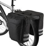 zeroto Borsa per Bicicletta, 25L Borse Posteriori Bici Resistente Impermeabile per Portapacchi Posteriore con Rifiniture Riflettenti Cinghia di Trasporto per Bici da Strada, Mountain Bike（Nero） : Amazon.it: Sport e tempo libero