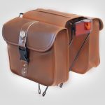Borse laterali impermeabili leather look per Bici Elettrica T Moto