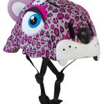 Crazy Safety Casco Bicicletta Bambina, Leopardo Rosa Colorato, Leggero e Indistruttibile! bambina