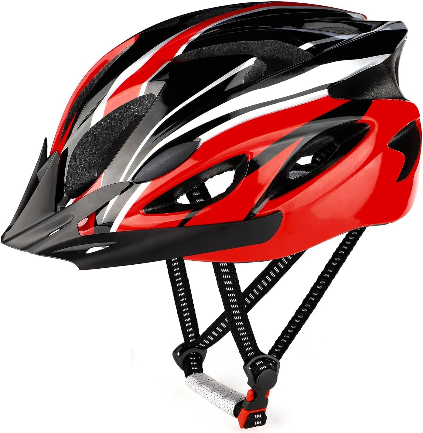 caschetti-bicicletta-606kzy-1.jpg Casco da Bicicletta per Adulti, Uomo e Donna Casco Bici, Corpo EPS + Guscio PC, Mountain Bike, con Visiera Rimovibile e Imbottitura, Regolabile, 58 62cm : Amazon.it: Sport e tempo libero - immagine 1