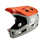 Casco MTB Enduro 3.0 Con Mentoniera Removibile 3 in 1 Grigio/Arancio