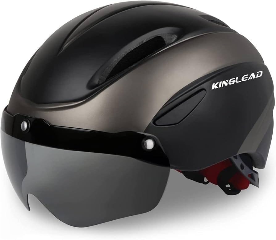casco-per-bici-da-corsa-215tcx-1.jpg Casco da Bici da Uomo, Casco da Bici da Donna KINGLEAD, Casco da Bici MTB con Visiera Magnetica Rimovibile e Borsa da Trasporto Gratuita, Casco Traspirante Ultraleggero, Casco da Bici Regolabile : - immagine 1