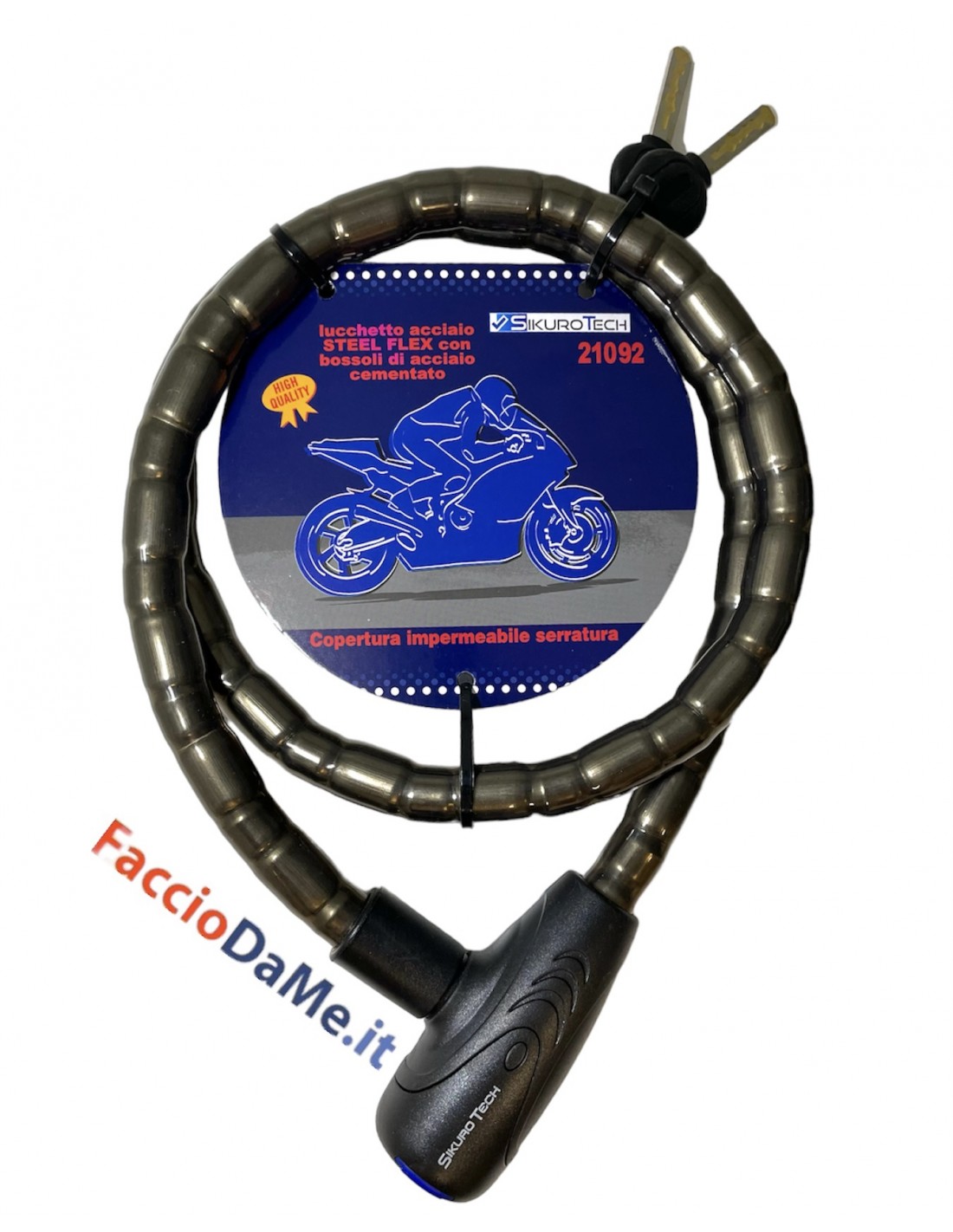 catenaccio-bici-260zdn-1.jpg Lucchetto Bici e Moto Cavo in Acciaio Steel Flex 18x1200 mm - immagine 1