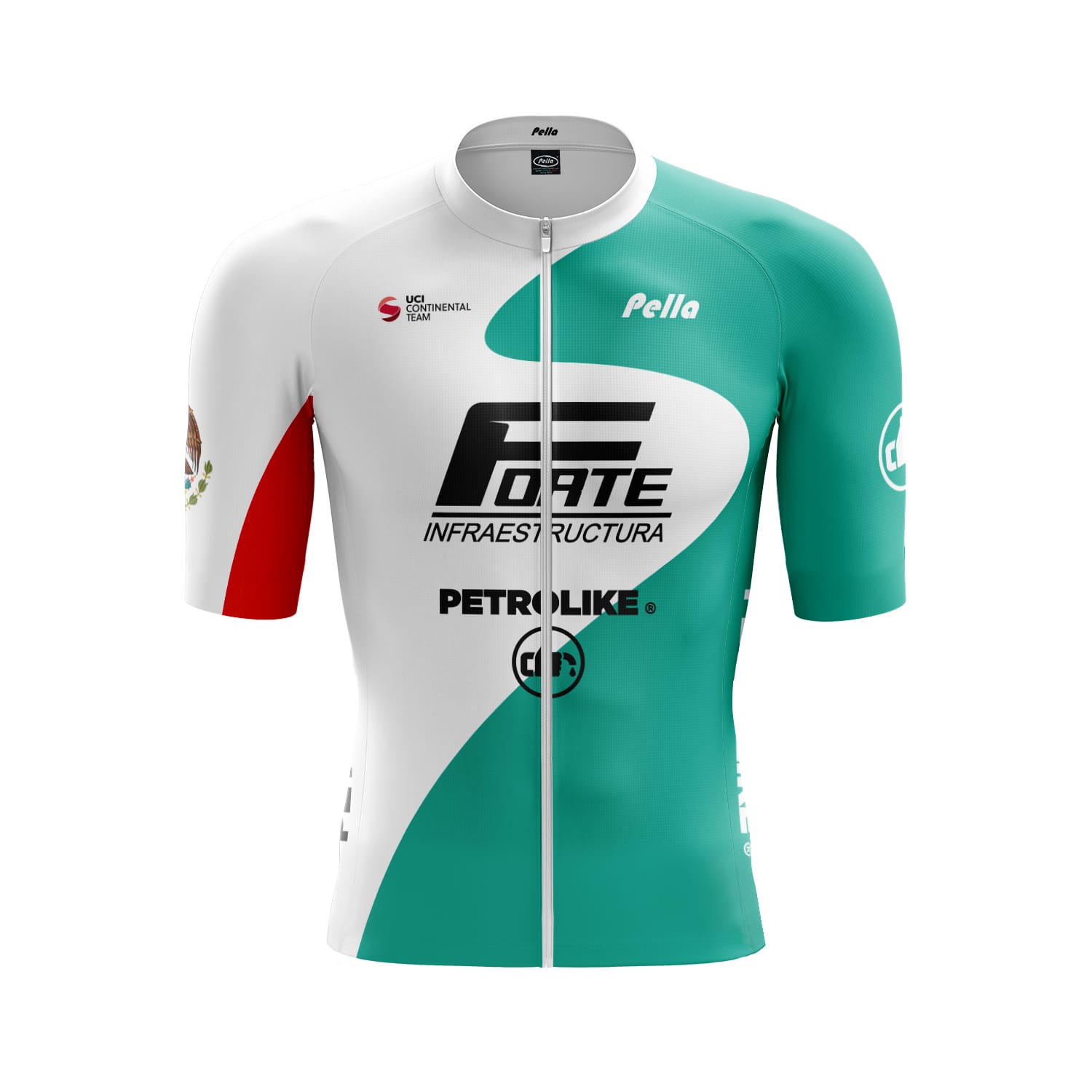 ciclismo-maglia-253tqg-1.jpg Maglia Ciclismo Manica Corta FORTE PETROLIKE SLIM FIT - immagine 1