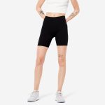 Ciclisti donna fitness FIT+ 500 slim cotone leggero neri