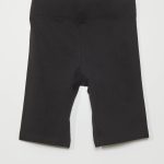 Shorts da ciclista in cotone stretch nero