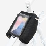 Borsa bici da telaio ACTV 100 con porta smartphone 2x1L nera