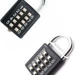 zeng Lucchetto a combinazione di cifre, lucchetto di sicurezza con combinazione di pulsanti, per armadio da palestra,custodia, cassetta degli attrezzi, recinzione, armadio hasp (confezione da 2 pezzi) : Amazon.it: Fai da te