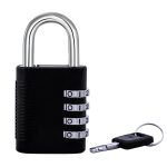 FJM SX 575 Lucchetto a combinazione con chiave e rilevamento codice, nero, 1 confezione : Amazon.it: Fai da te
