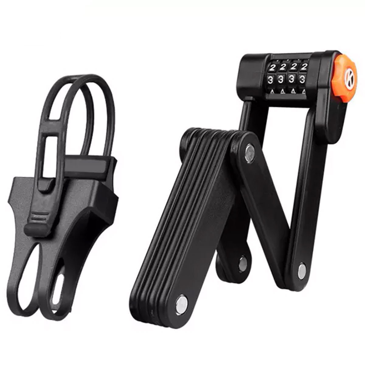 lucchetto-bicicletta-002jlw-1.jpg Lucchetto antifurto a catena pieghevole per Bici e Monopattini - immagine 1