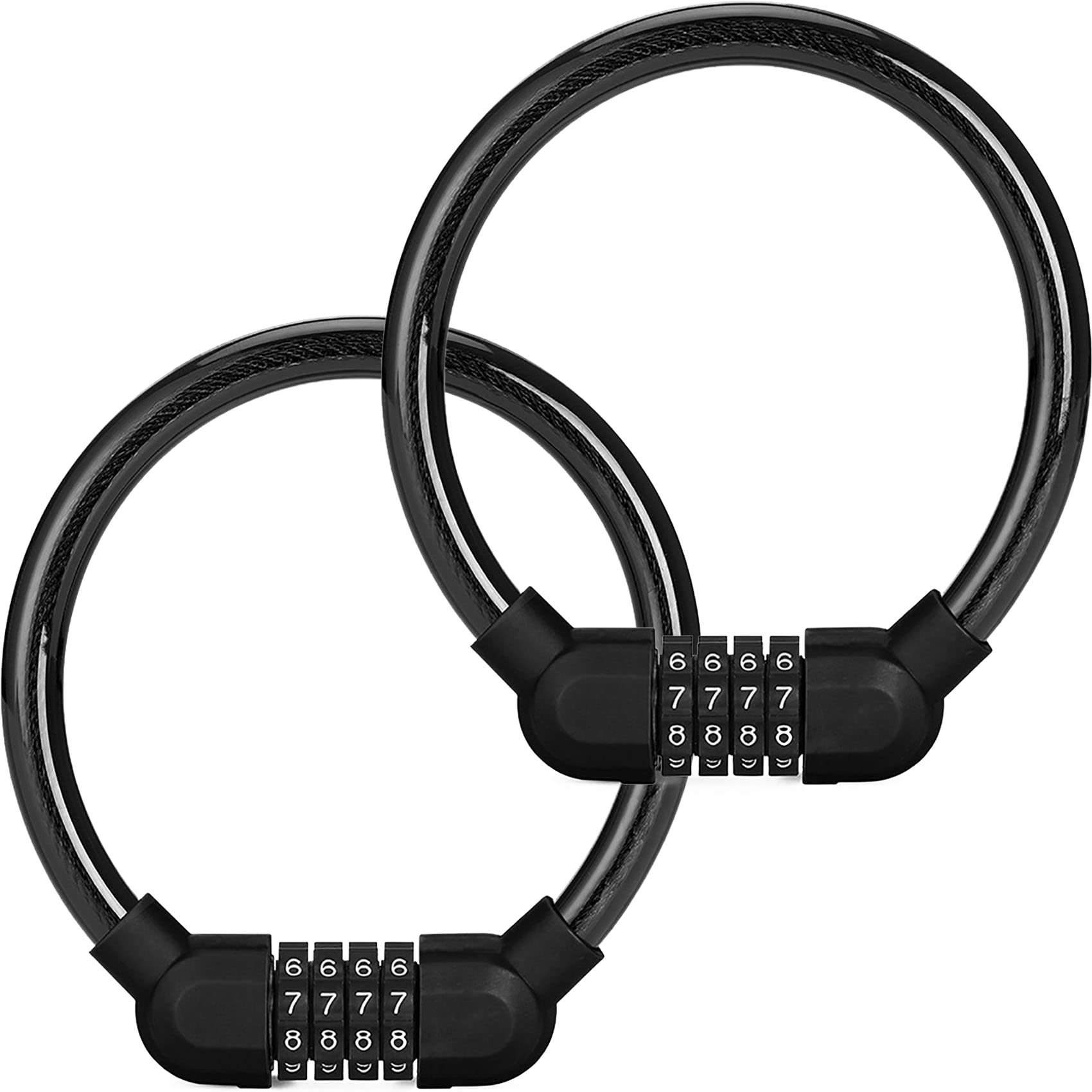 lucchetto-bicicletta-841stx-1.jpg 2 Lucchetto Bici A Combinazione 4 Cifre Lucchetti antifurto Catena Bici serratura a combinazione numerica per Bicicletta MTB Monopattino Elettrico Cancello Recinzione(nero, ciascuno lungo 40 cm) : Amazon.it: Sport e tempo libero - immagine 1