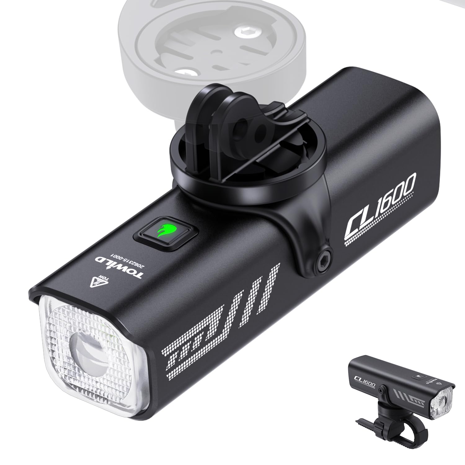 luce-anteriore-bici-273clz-1.jpg towild CL1600 Luce Anteriore Bici 1600 Lumen, Luce Bici LED Ricaricabile 5000mAh Power Bank, USB C, Intelligente con Sensore Vibrazioni, IPX6, per MTB, Bici da Corsa e Bicicletta Urbana : Amazon.it: Sport e - immagine 1