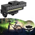 Saldi BIKIGHT 9LED+21SMD 120dB corno potenza display digitale luce anteriore per bicicletta ricarica Tipo C impermeabile 7 marce luce anteriore per la sicurezza nella guida notturna all'aperto Banggood Italia Mobile arrival notice