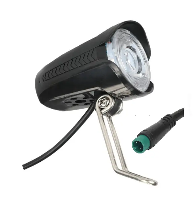 luce-anteriore-bici-821rae.webp LED Frontale anteriore Lampada Luce faro Bici e clacson Bike bici 36/48V per cavo waterproof - immagine 1