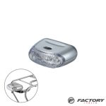 Fanale bici anteriore piatto al portacesto