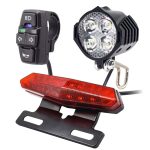 Kit Luci con Frecce e Clacson 24/36/48V per Bici Elettriche