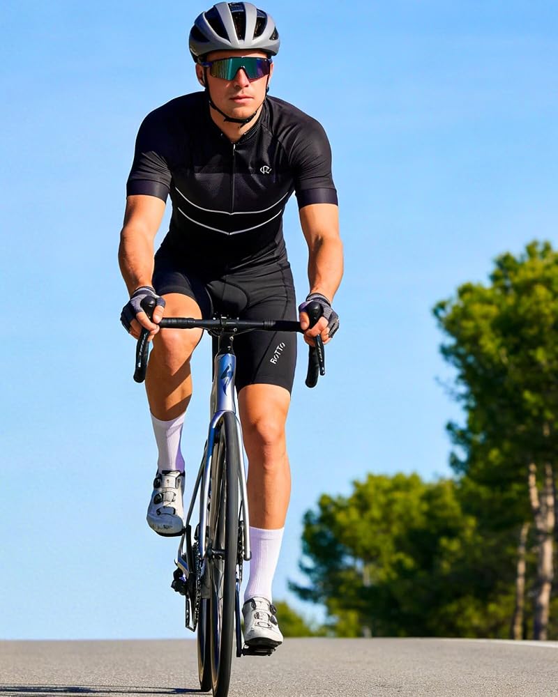 pantaloncini-ciclismo-uomo-967axq-1.jpg ROTTO Salopette Ciclismo Uomo Pantaloncini Bici Imbottiti con Spugna e Gel per Bicicletta su Strada e Mountain Bike : Amazon.it: Moda - immagine 1