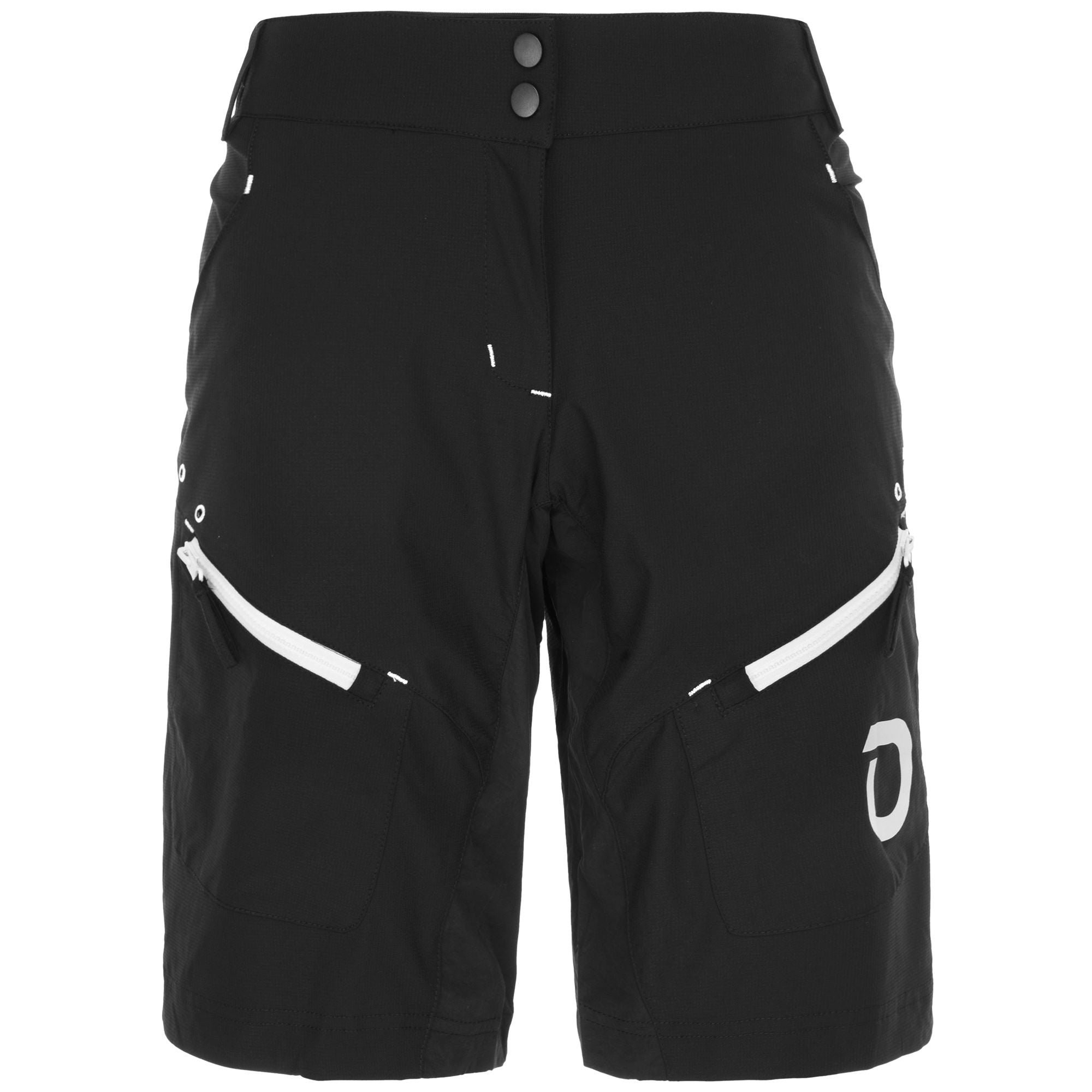 pantaloncini-da-mtb-541hsj-1.jpg MTB PANT LADY Pantaloncini Pantaloncini Sportivi Donna NEW Black Black Adulto | XS / NUOVO Nero Nero - immagine 1