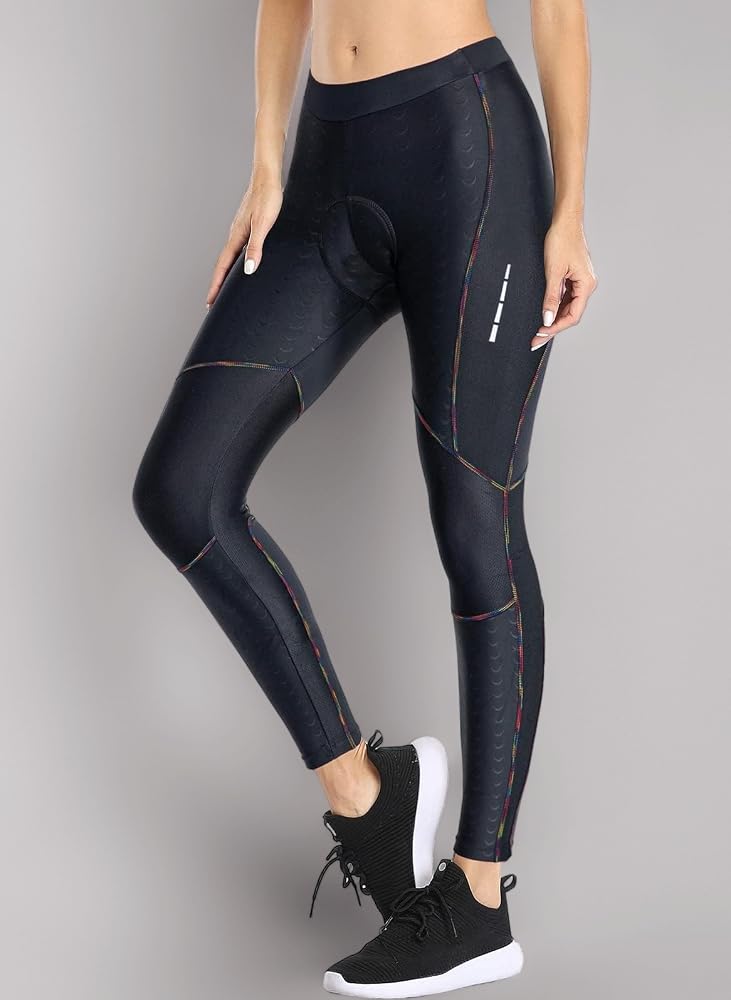 pantaloni-ciclista-donna-608shm-1.jpg Santic Donna Pantaloni Ciclismo 7/8 Imbottitura Lunghi Pantaloncini Leggings MTB Traspirante Bicicletta Ciclista Pantaloni Bici Imbottiti Nero S : Amazon.it: Moda - immagine 1