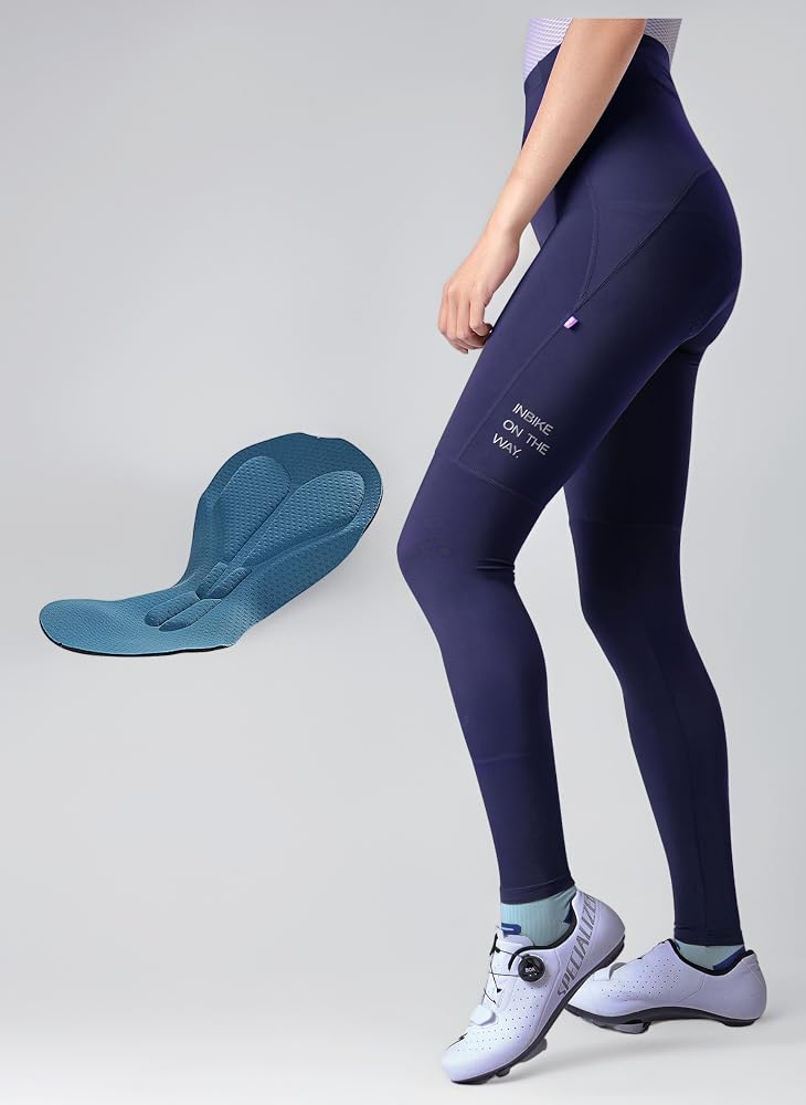 pantaloni-da-ciclista-donna-959fzb-1.jpg INBIKE Pantaloni da Ciclismo Donna Traspirante Riflettente Pantaloni Spinning con Imbottitura Pantaloni Ciclista Donna per Cyclette Bici MTB Lunghi Blu,XS : Amazon.it: Moda - immagine 1