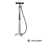 Pompa bici officina altezza 63 cm silver