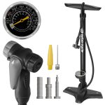 Optio Cycle Pompa Bicicletta da Pavimento – Pompa Bici con Manometro fino a 11 Bar/160 PSI