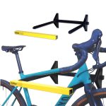Supporto portabici da muro e lucchetto antifurto bikeTRAP. Gancio da parete per due biciclette, compatibile con