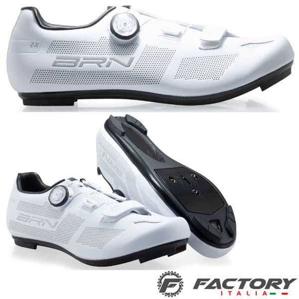 scarpe-da-ciclismo-strada-444jfc-1.jpg Scarpe ciclismo strada BRN RX Road bianche - immagine 1