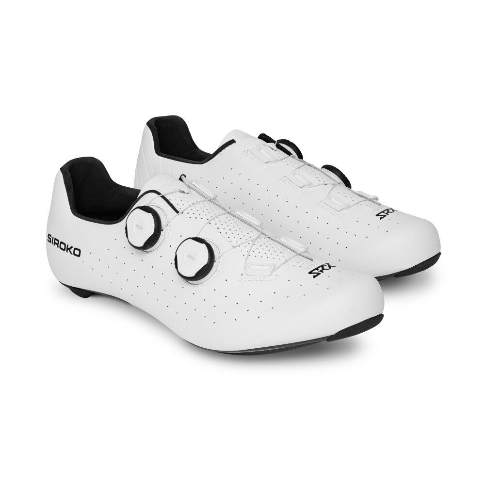 scarpe-da-ciclismo-strada-862gbr-1.jpg Scarpe da ciclismo su strada Uomo e donna OKORIS WHITE Bianco | Decathlon - immagine 1