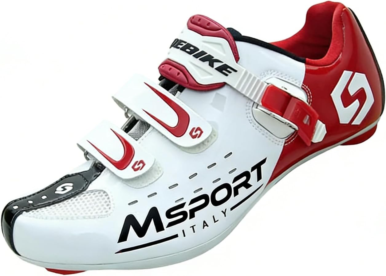 scarpe-per-bici-da-corsa-707llh-1.jpg Scarpe Ciclismo per Bici da Strada Traspirante Scarpe Bici Spinning Uomo/Donna Bianco 38 EU : Amazon.it: Moda - immagine 1